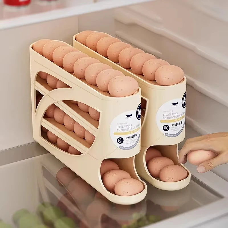 4-Tier Sliding Egg Dispenser