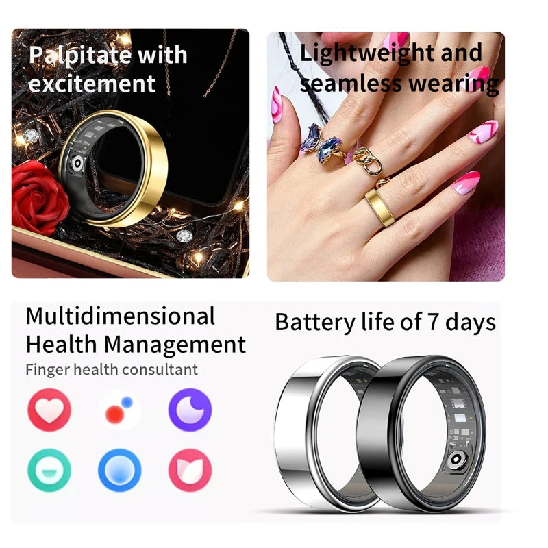 Smart Ring with Charging Case