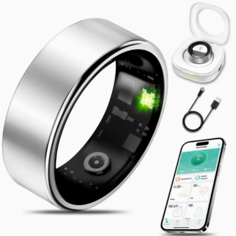 Smart Ring with Charging Case