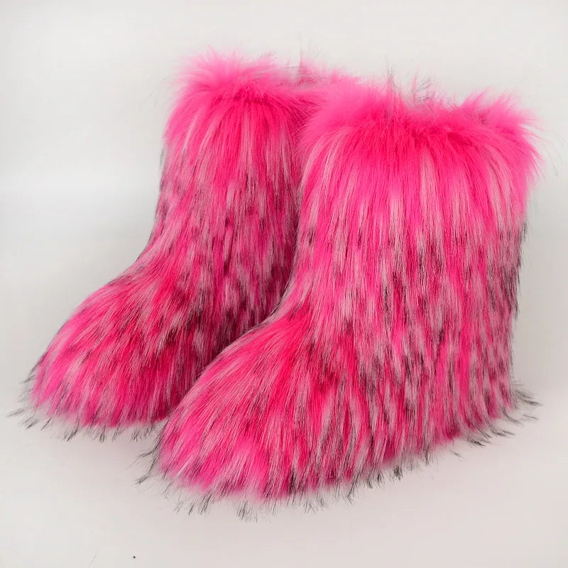 Women’s Fluffy Faux Fur Boots