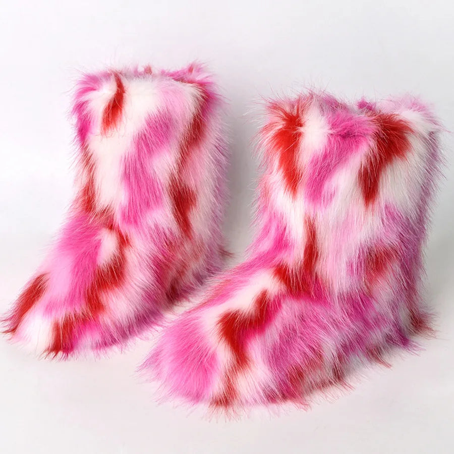 Women’s Fluffy Faux Fur Boots