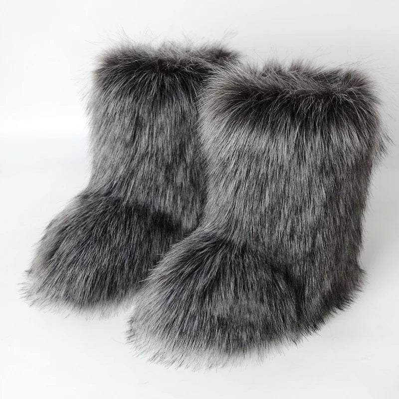 Women’s Fluffy Faux Fur Boots