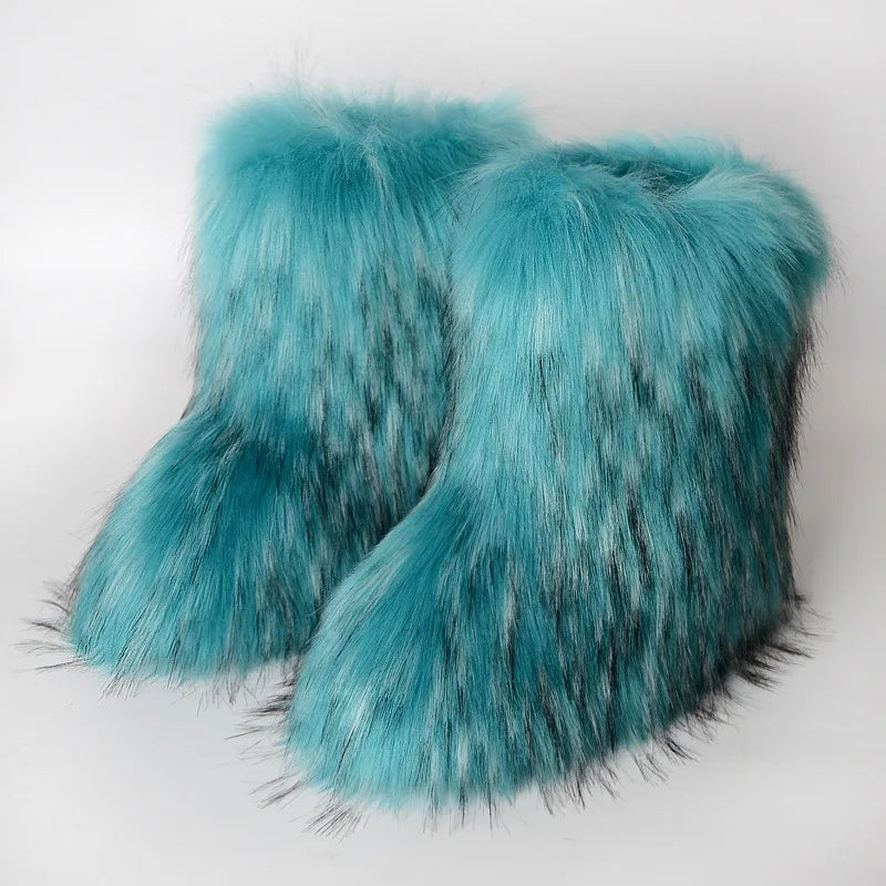 Women’s Fluffy Faux Fur Boots