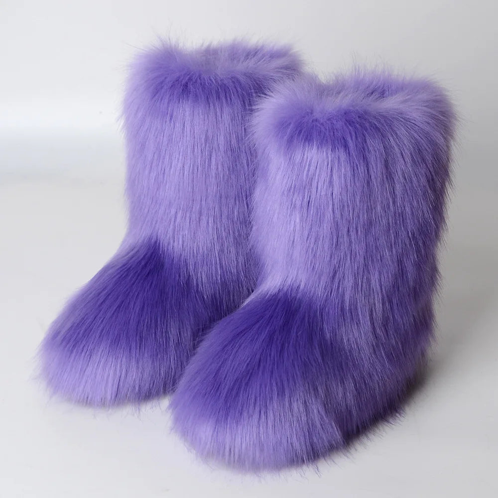 Women’s Fluffy Faux Fur Boots