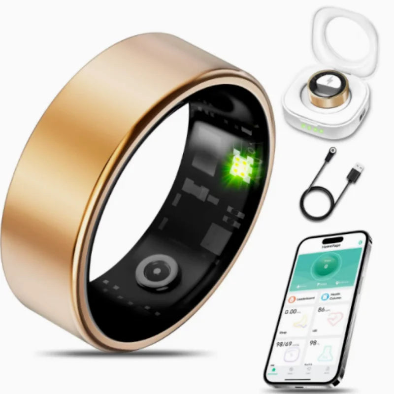Smart Ring with Charging Case