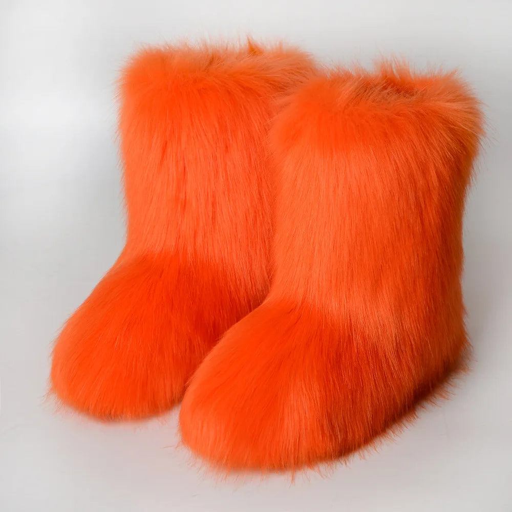 Women’s Fluffy Faux Fur Boots