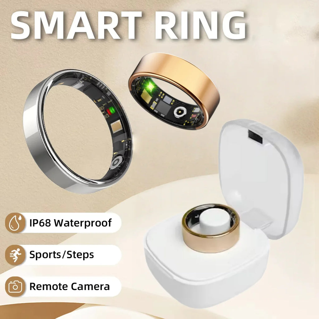 Smart Ring with Charging Case