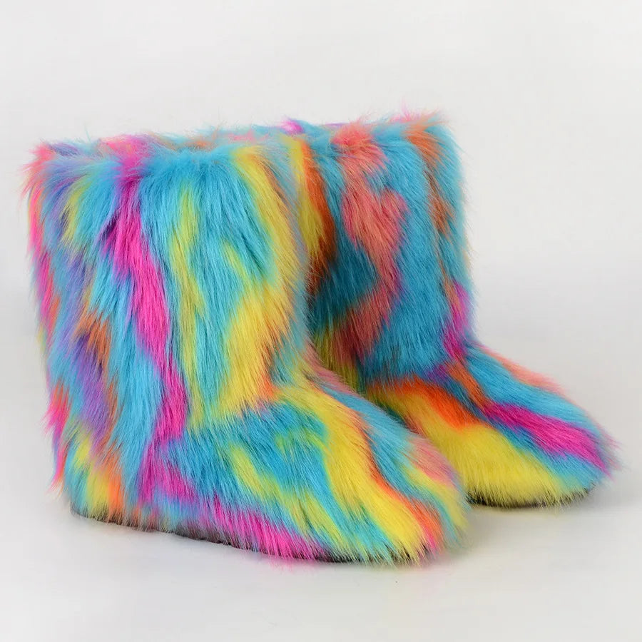 Women’s Fluffy Faux Fur Boots