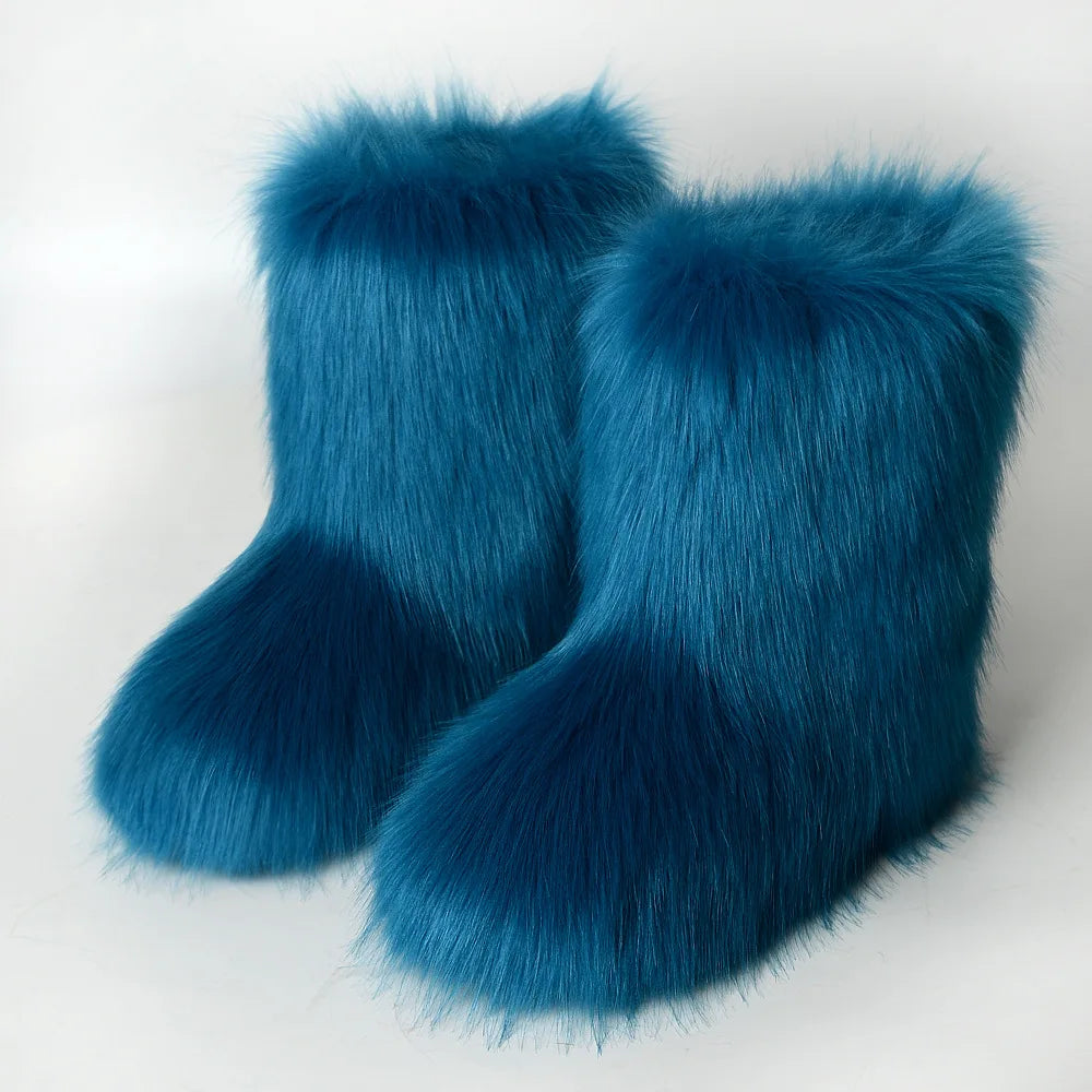 Women’s Fluffy Faux Fur Boots