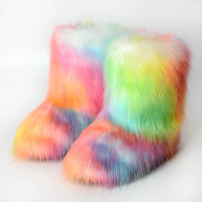 Women’s Fluffy Faux Fur Boots