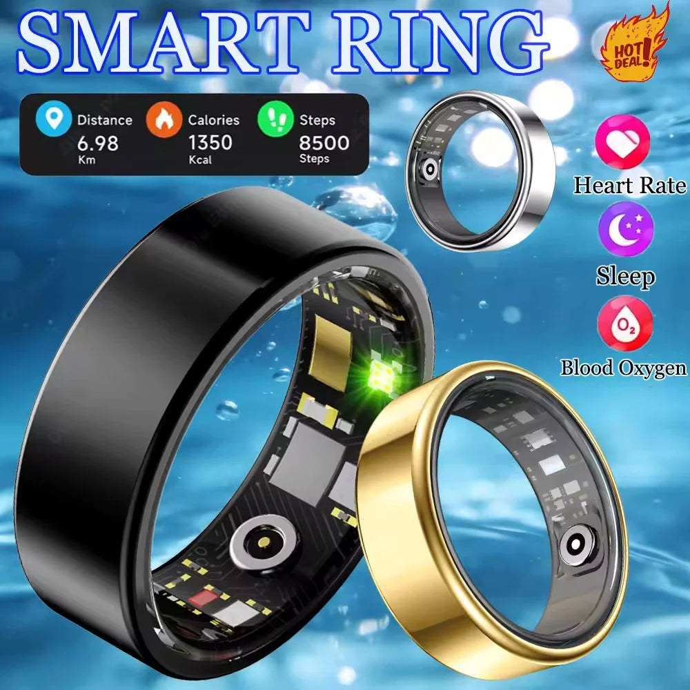 Smart Ring with Charging Case