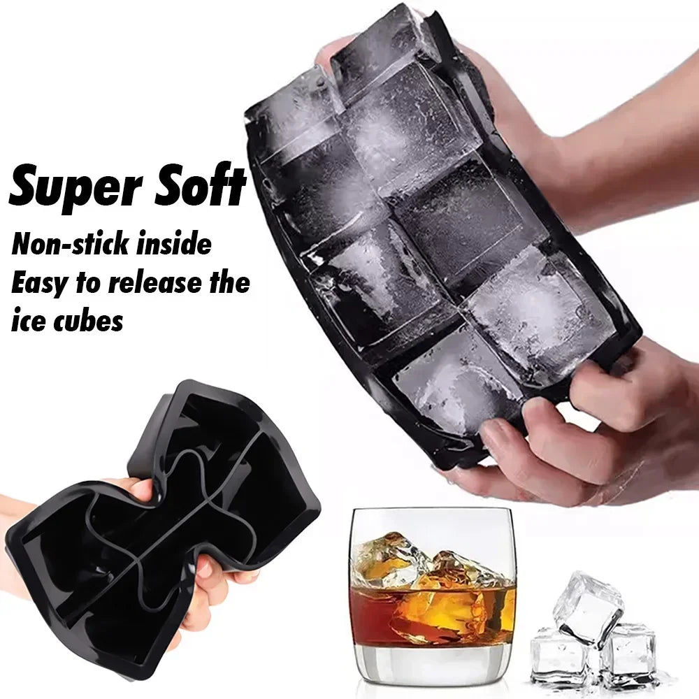 Silicone Ice Cube & Ice Ball Molds with Lids