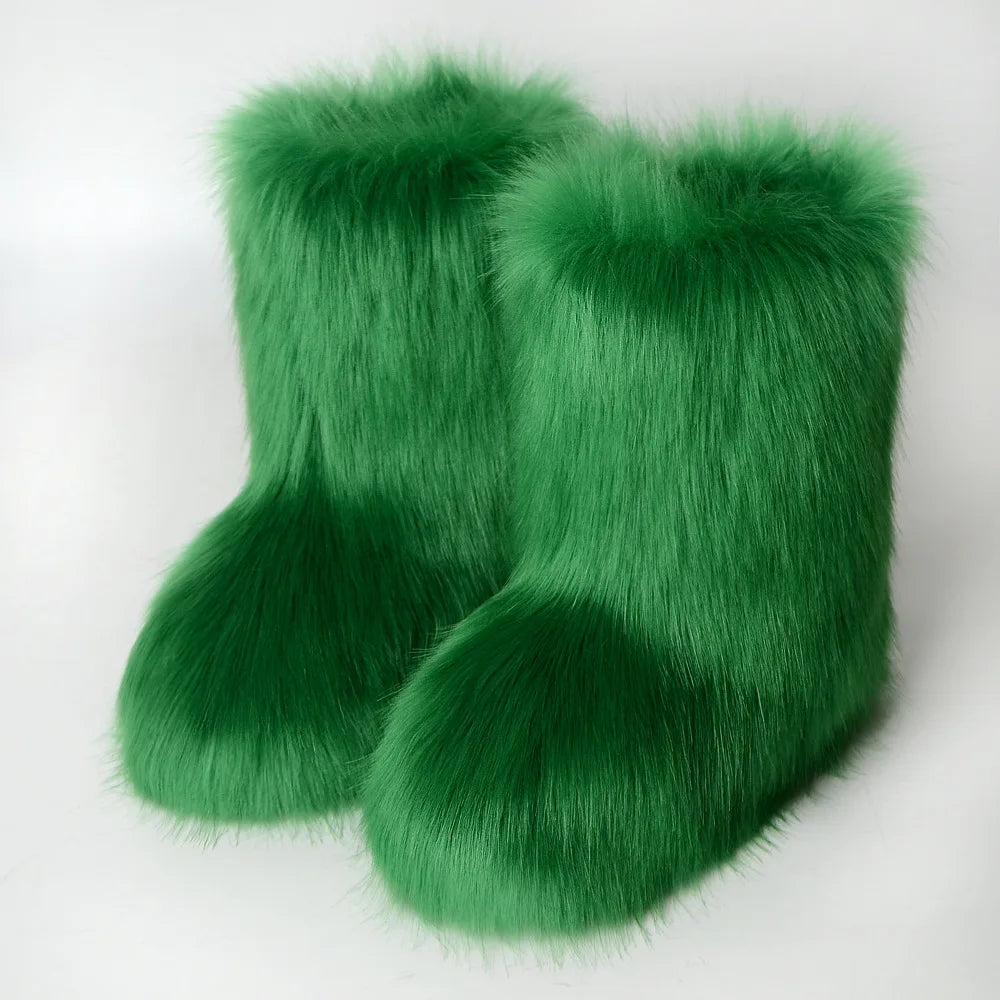 Women’s Fluffy Faux Fur Boots